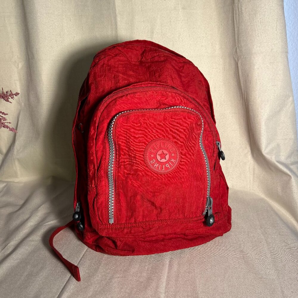 ❤️🎒 KIPLING Red Book Bag 🎒❤️